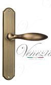 Дверная ручка Venezia на планке PL02 мод. Maggiore (мат. бронза) проходная