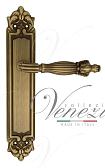 Дверная ручка Venezia на планке PL96 мод. Olimpo (мат. бронза) проходная