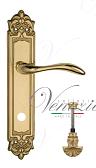 Дверная ручка Venezia на планке PL96 мод. Alessandra (полир. латунь) сантехническая, п