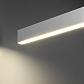 Линейный светодиодный подвесной односторонний светильник 128см 25Вт 4200К матовое серебро 101-200-30