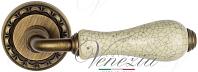 Дверная ручка Venezia мод. Colosseo D2 (мат. бронза с керамикой)