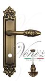 Дверная ручка Venezia на планке PL96 мод. Casanova (мат. бронза) сантехническая, повор
