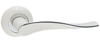 Дверная ручка RENZ мод. Модена (белый/хром) DH 427-08 W/CP