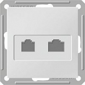 Wessen 59 Матовый хром Розетка двойная ТЛФ + комп 5е (RJ11+RJ45) (RSI-251TK5E-5-86) Wessen 59 Матовый хром Розетка двойная ТЛФ + комп 5е (RJ11+RJ45) (RSI-251TK5E-5-86)